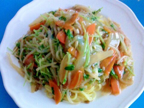 野菜あんかけ焼きそば